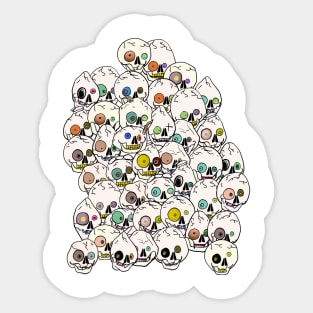 Cute Tiny Skulls Sticker